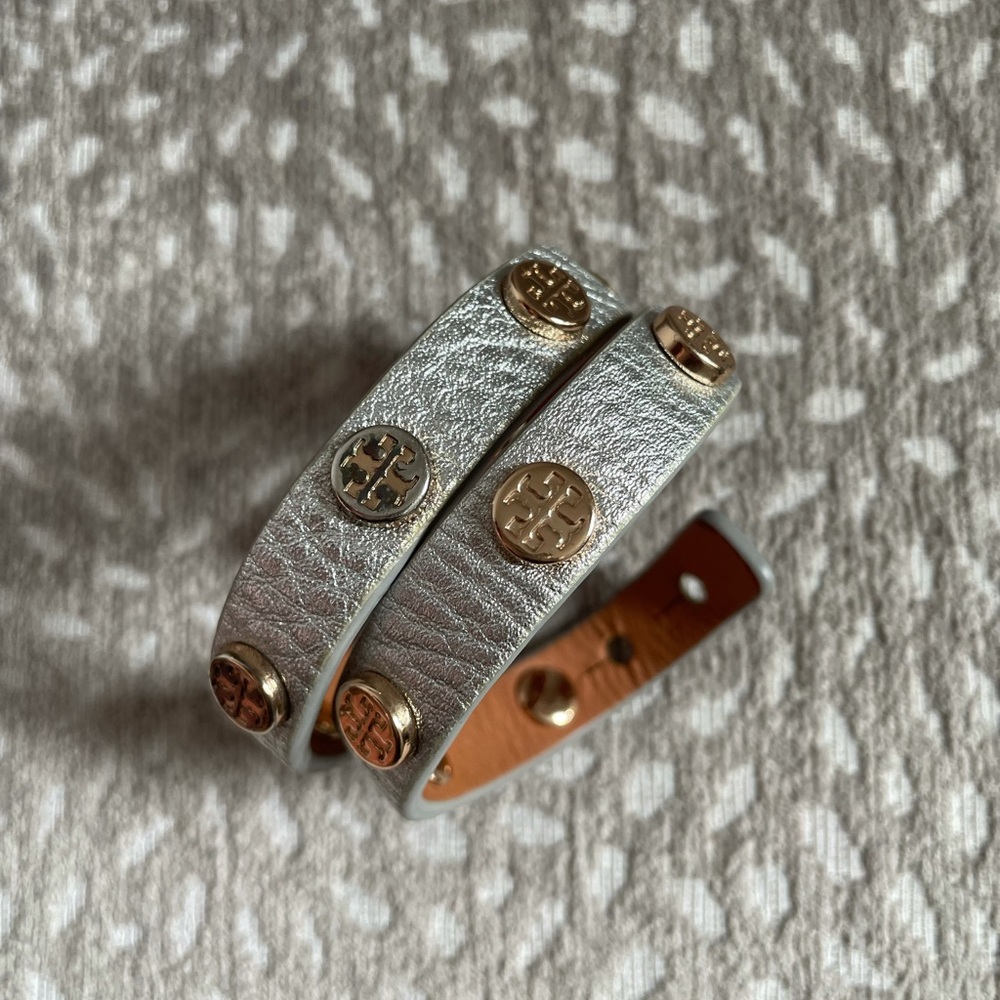 Tory Burch Leather Wrap Bracelet